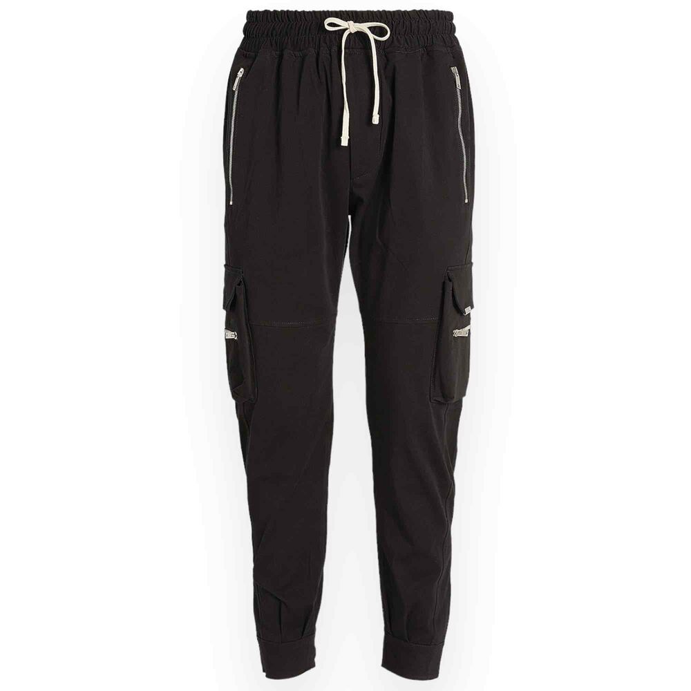 Represent Black Drawstring Cargo Pants Elastic Joggers Mens Size XL - Picture 6 of 6